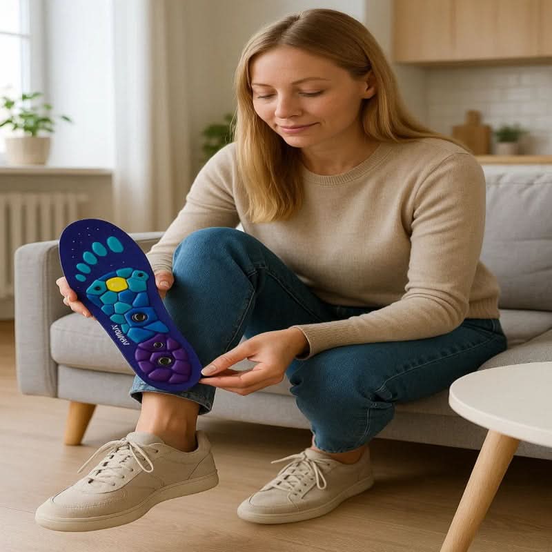 Acupressure Insoles Magnetic EVA Trim-To-Fit