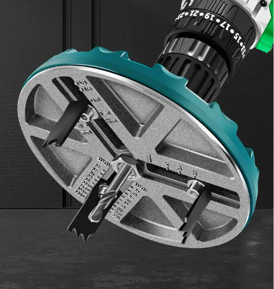 Adjustable Hole Saw 1.77 To 5.12 Inches Triple-Tooth Quick-Change