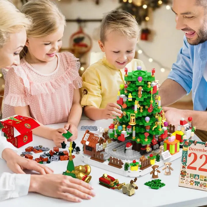 Advent Calendar Buildable Mini Christmas Tree Reusable Keepsake