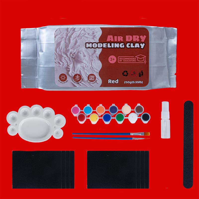 Air-Dry Modeling Clay Set Kaolin Tools & Paints