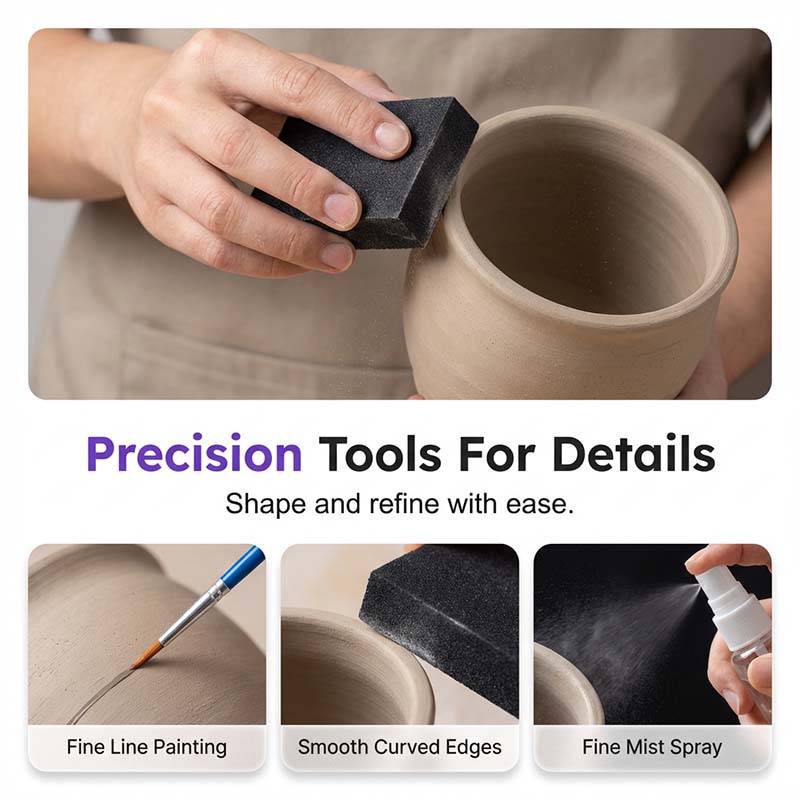 Air-Dry Modeling Clay Set Kaolin Tools & Paints