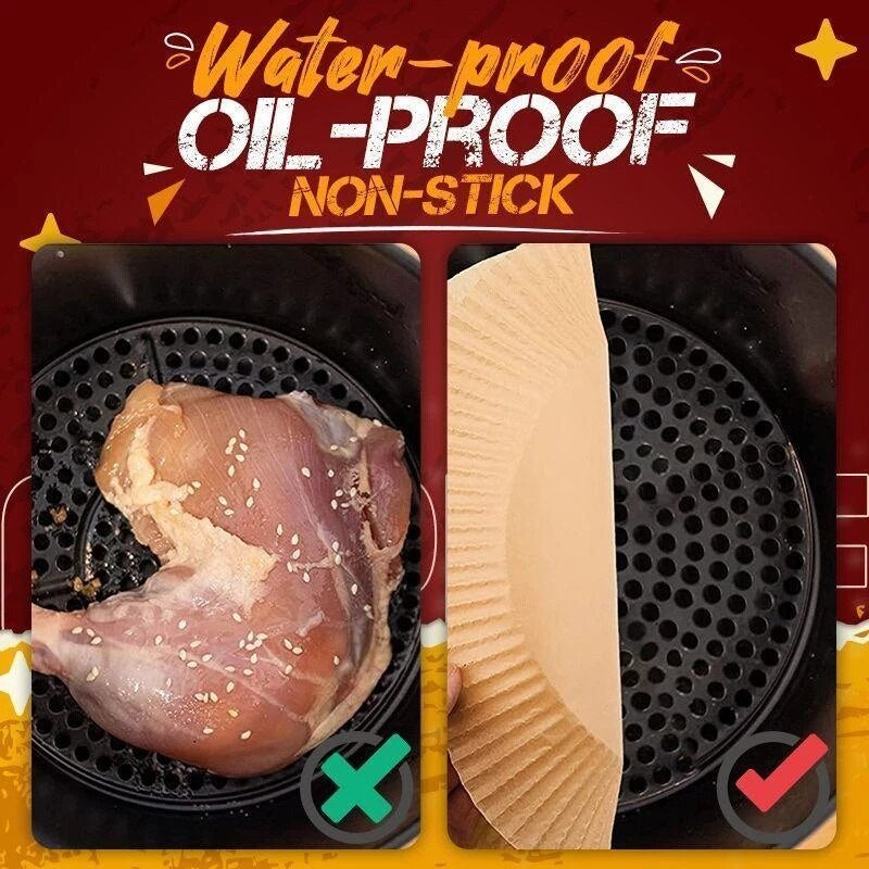 Air Fryer Liners Perforated Nonstick 50 Pack