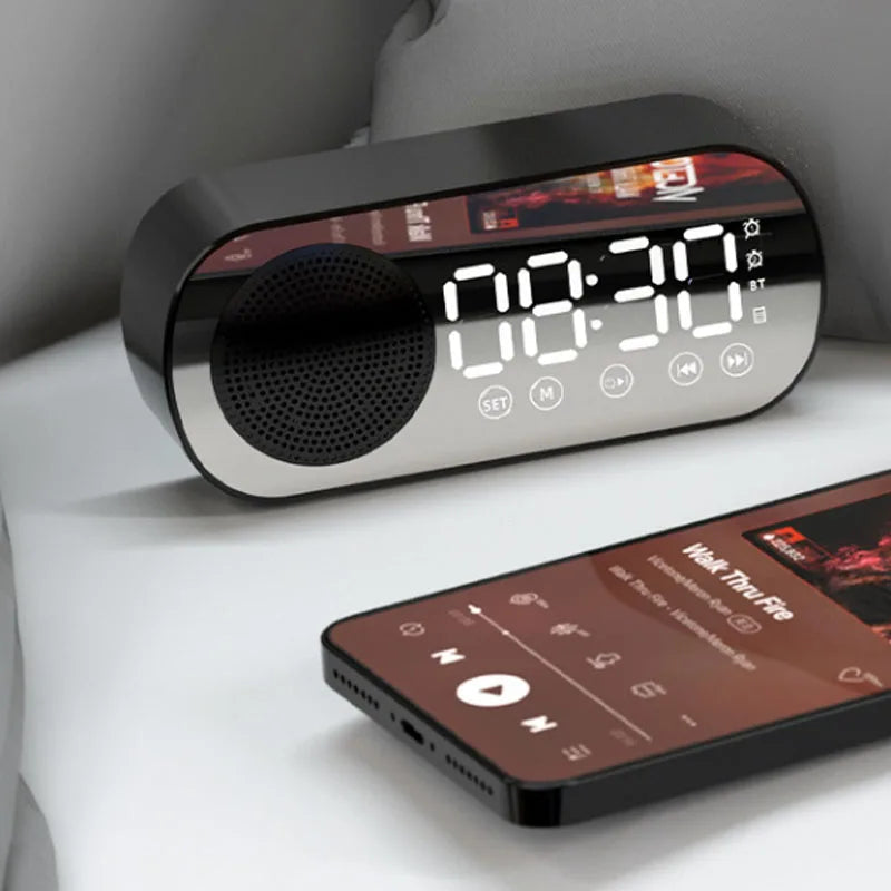 Alarm Clock Bluetooth & FM Radio Large LED Display
