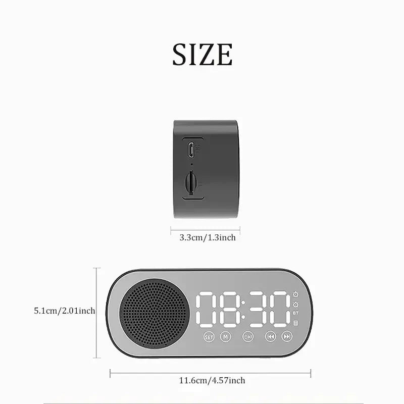 Alarm Clock Bluetooth & FM Radio Large LED Display