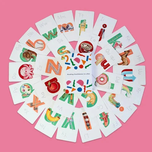Alphabet Flashcards Lowercase Picture Mnemonics Magnetic Box