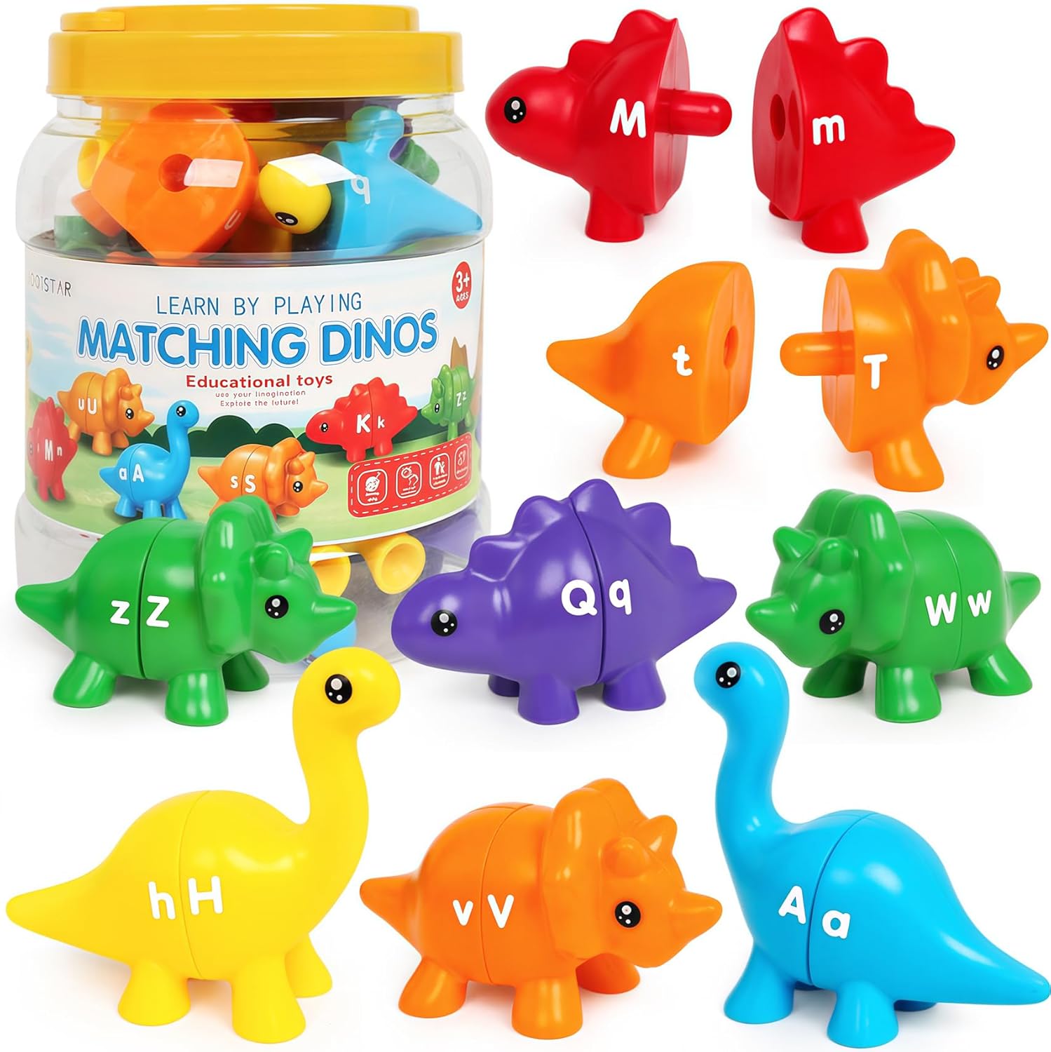 Alphabet- und Zahlenpuzzle-Set mit 10 oder 13 Teilen