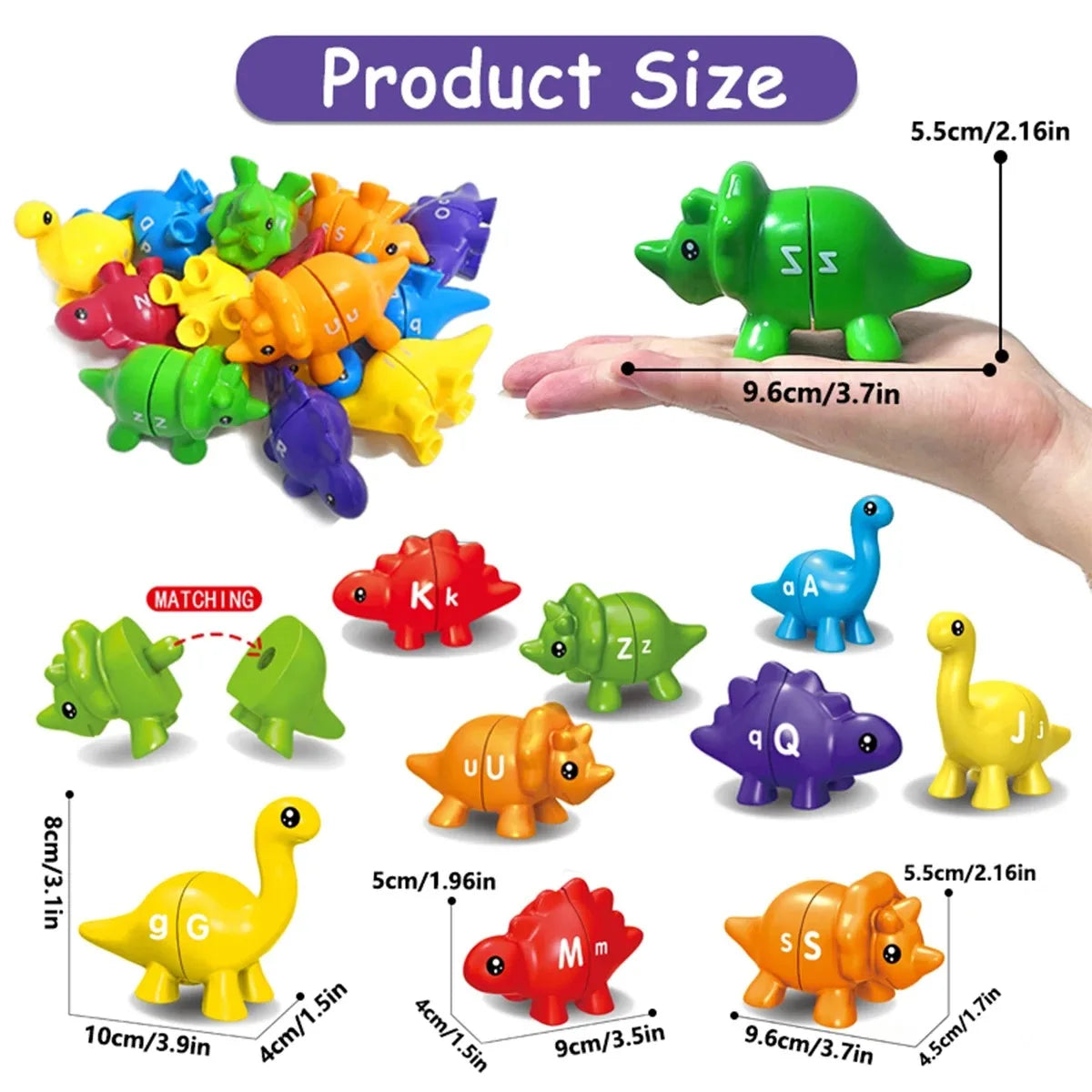 Alphabet- und Zahlenpuzzle-Set mit 10 oder 13 Teilen