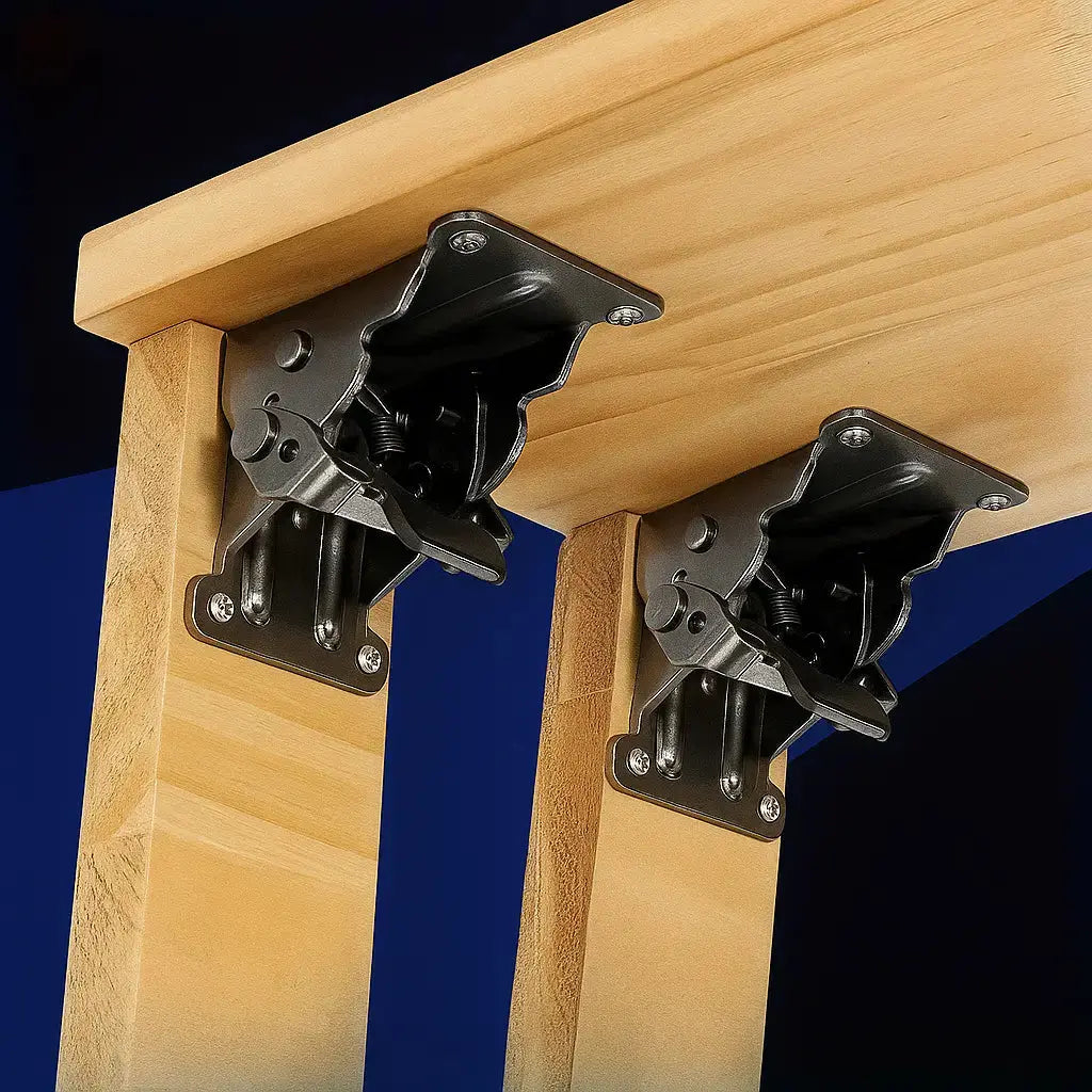 Angle Bracket Heavy-Duty Foldable Self-Locking 225 kg Set of 2