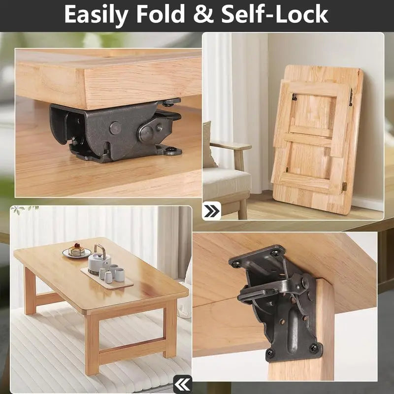 Angle Bracket Heavy-Duty Foldable Self-Locking 225 kg Set of 2