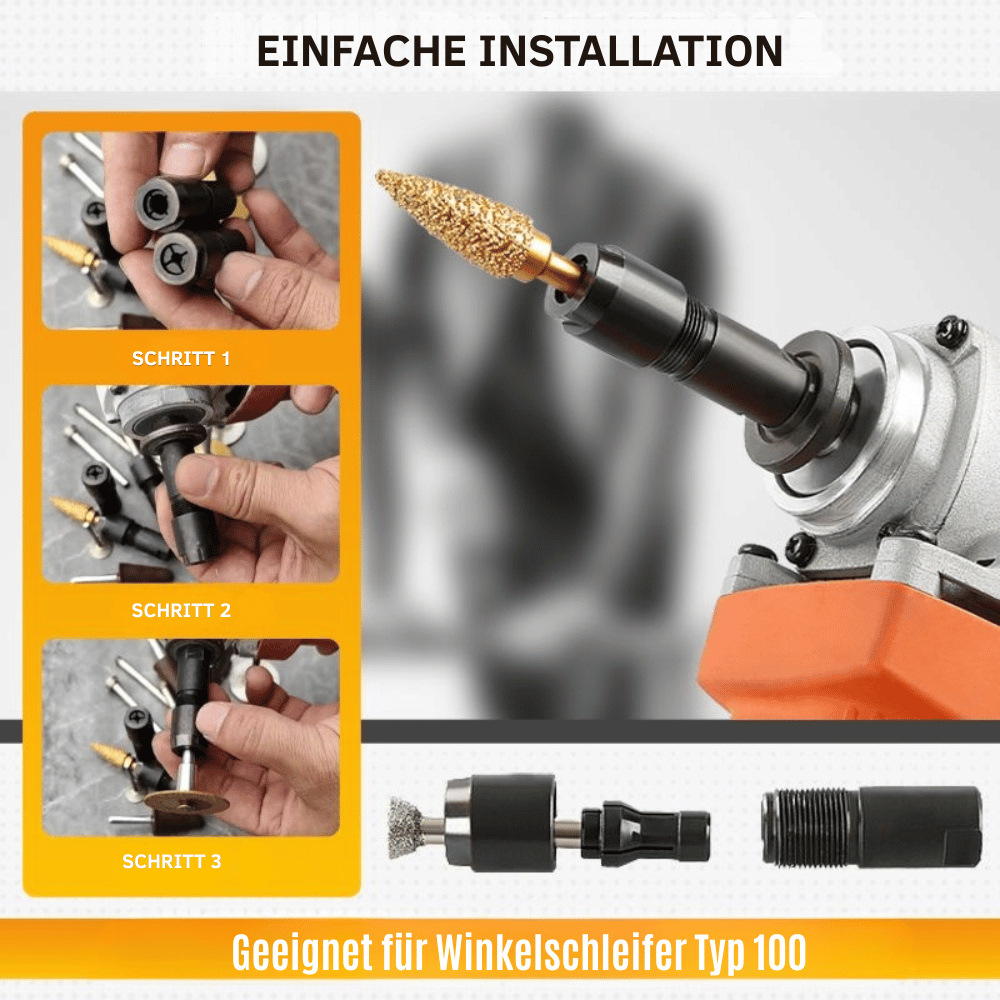 Angle Grinder Adapter M10-Threaded 3 mm & 6 mm