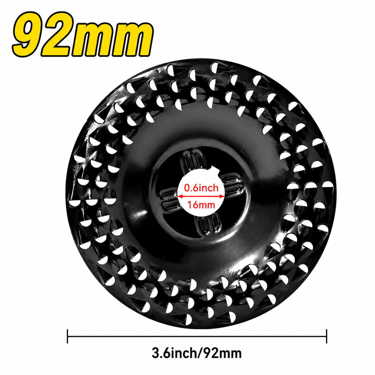 Angle Grinder Disc Curved Dome Anti-Clog Carbon Steel