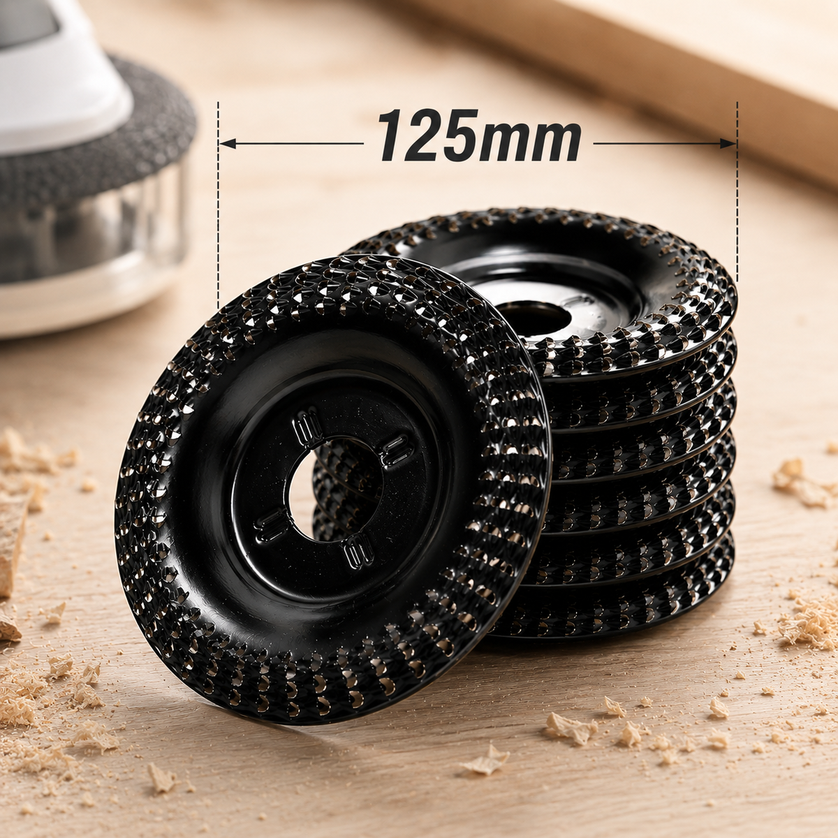 Angle Grinder Disc Curved Dome Anti-Clog Carbon Steel