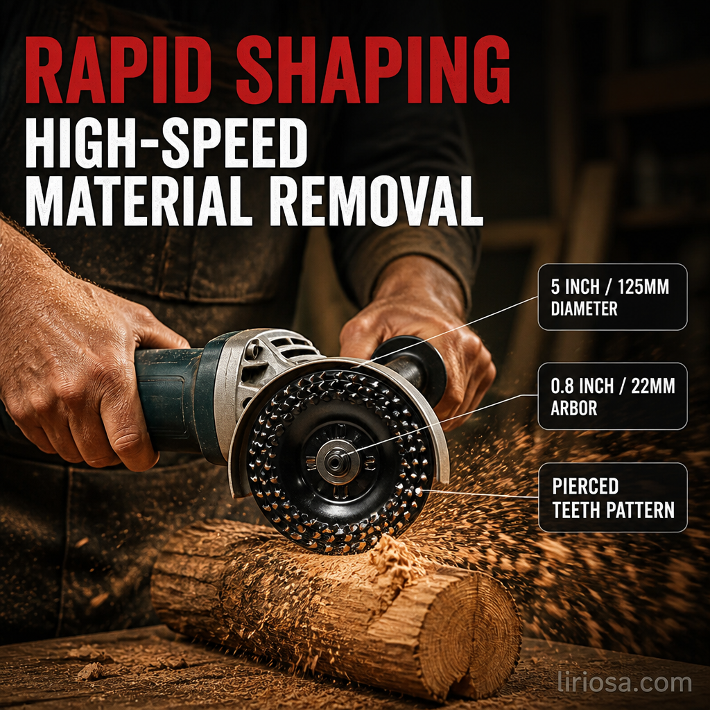 Angle Grinder Disc Curved Dome Anti-Clog Carbon Steel