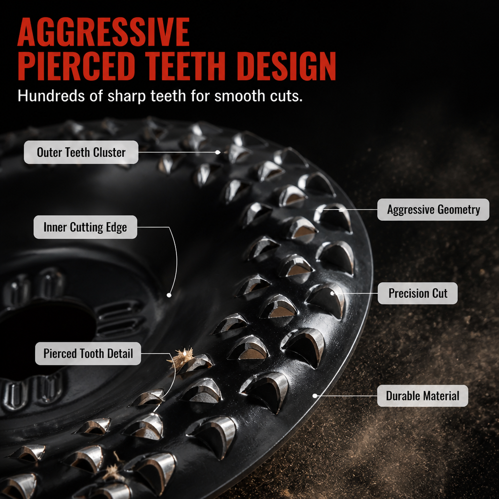 Angle Grinder Disc Curved Dome Anti-Clog Carbon Steel