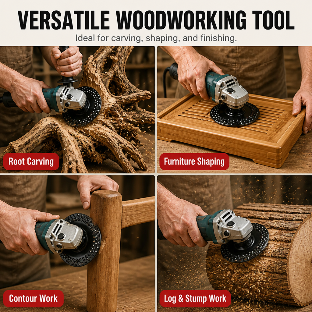 Angle Grinder Disc Curved Dome Anti-Clog Carbon Steel