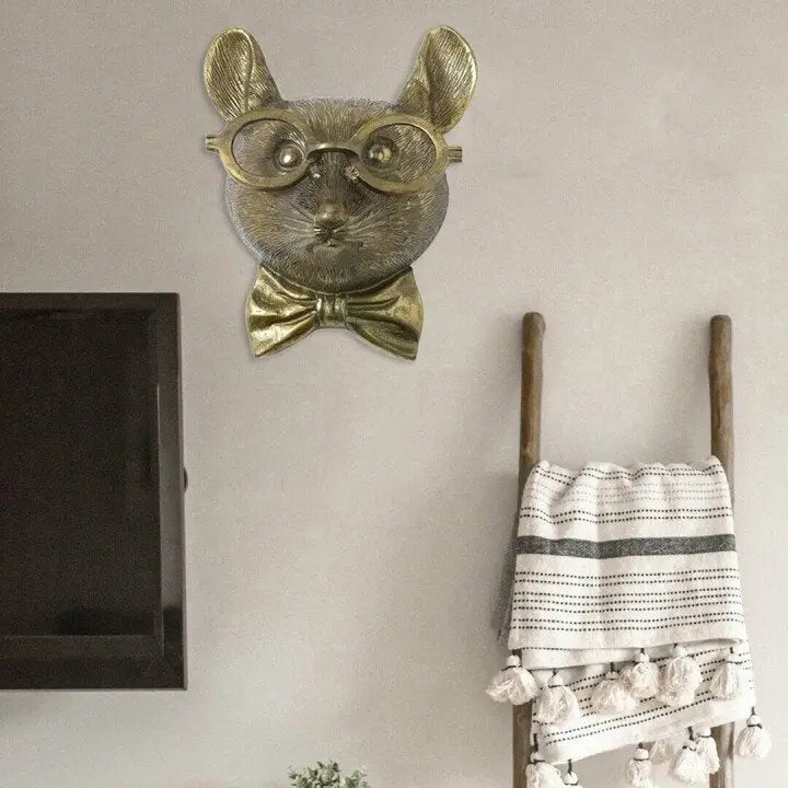 Animal Head Wall Decoration Hand-Painted Resin