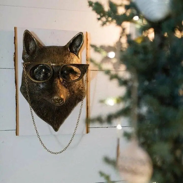 Animal Head Wall Decoration Hand-Painted Resin