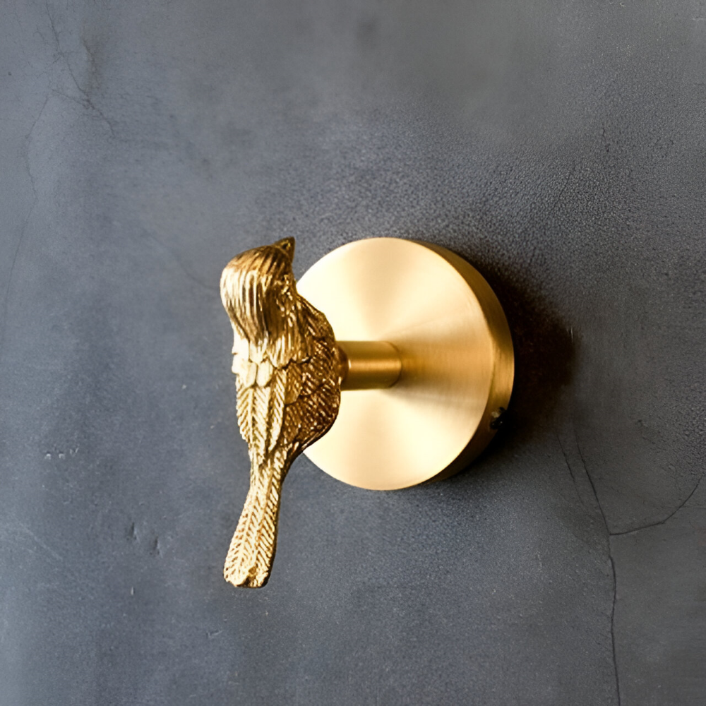 Animal Wall Hook Solid Copper Gold Finish