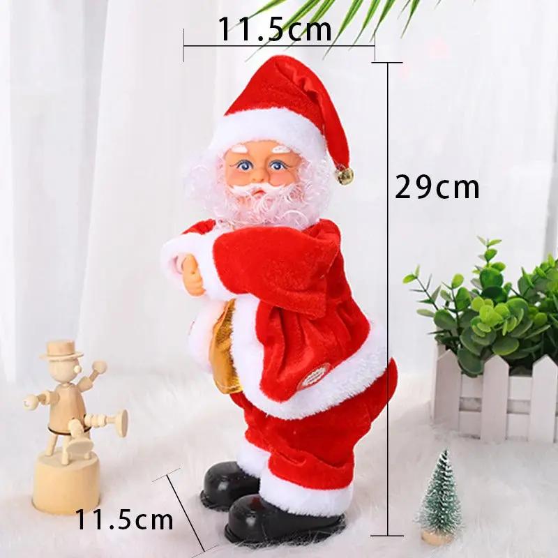 Animated Santa Gnome Musical Battery-Operated Plush Finish