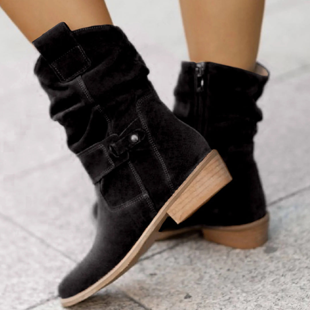 Ankle Boots Handcrafted Suede & Cushioned Sole