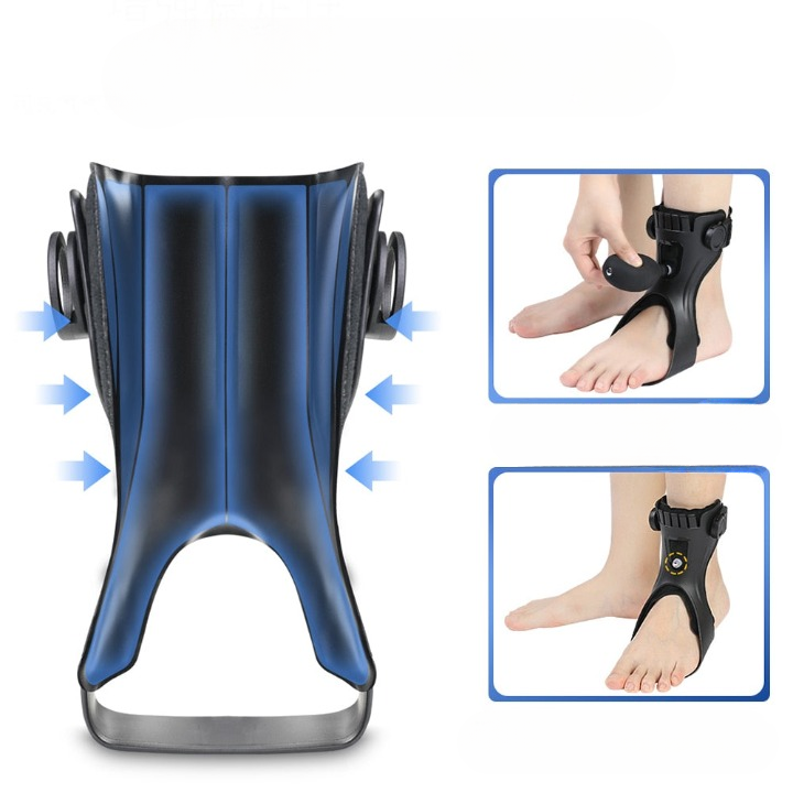 Ankle Brace Inflatable Air Cushion Low-Profile & Adjustable Straps