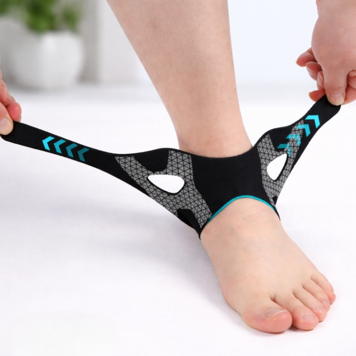 Ankle Brace Tech-Flex Reinforced U-Shaped Compression Adjustable Velcro