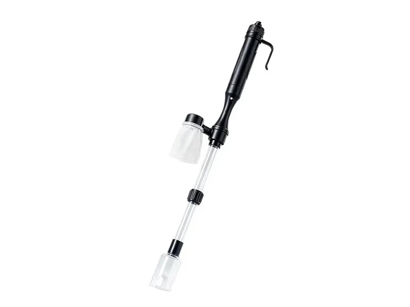 Aquarium Gravel Cleaner Battery-Powered Fine Filter Bag Adjustable Pipe