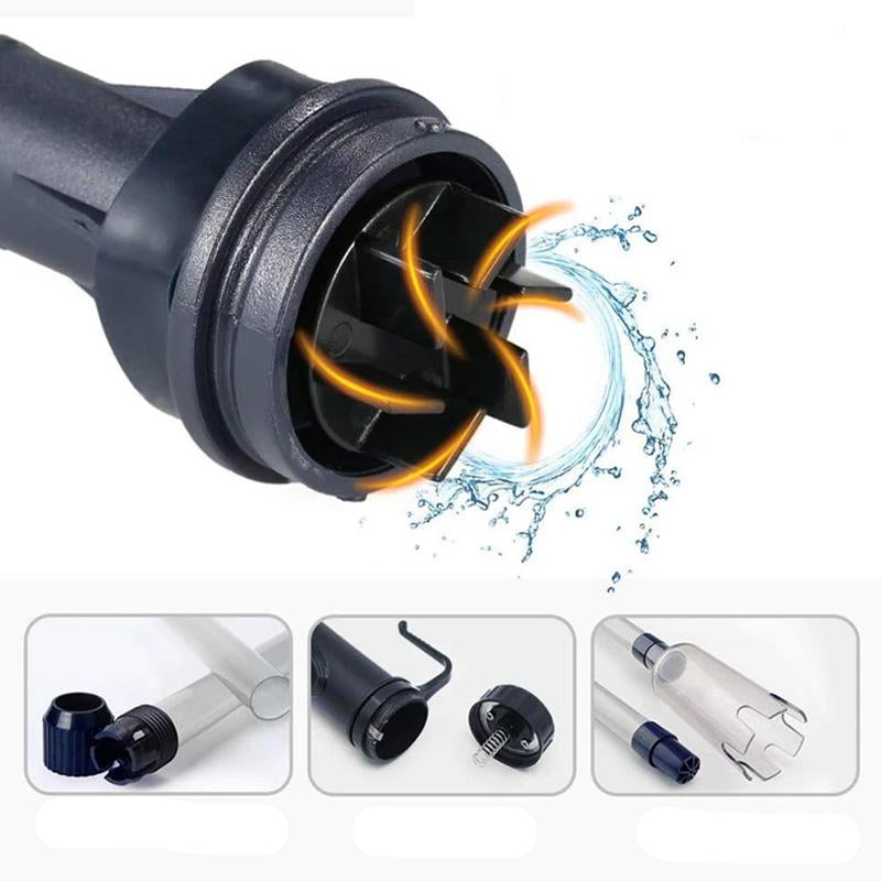 Aquarium Gravel Vacuum Automatic Battery-Powered Connectable Tubes