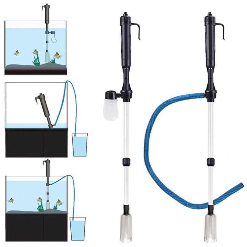 Aquarium Gravel Vacuum Battery-Powered Filter Bag