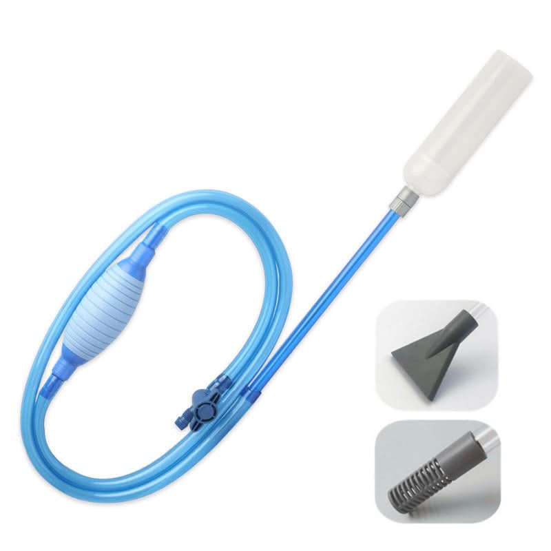 Aquarium Siphon Adjustable Flow Control & Protective Net