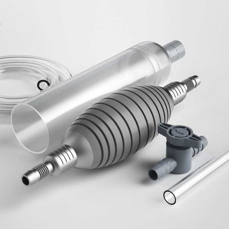 Aquarium Siphon Adjustable Flow Control & Protective Net
