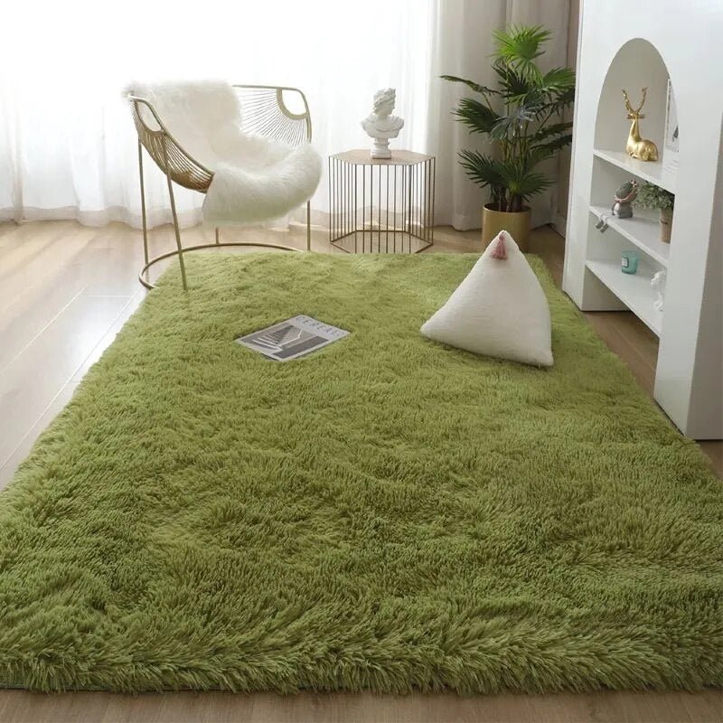 Area Rug Plush High Pile Non-Slip Backing