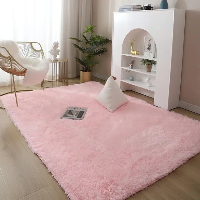 Area Rug Plush High Pile Non-Slip Backing