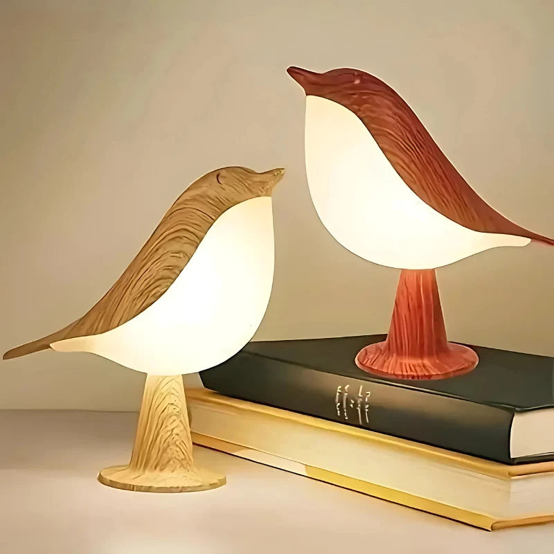 Aroma Diffuser Lamp Wood Look Dimmable USB-C Rechargeable