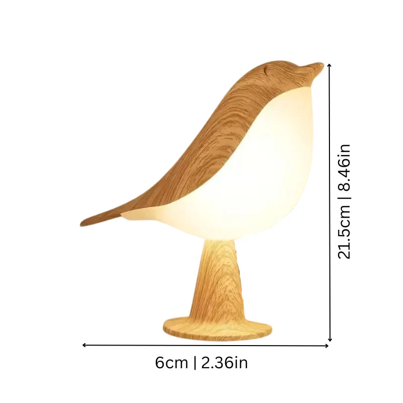 Aroma Diffuser Lamp Wood Look Dimmable USB-C Rechargeable