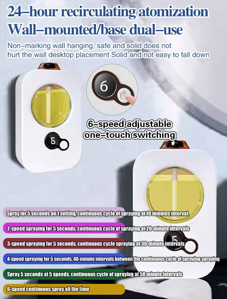 Aromatherapy Diffuser Ultrasonic LED Mood Light & Adjustable Mist
