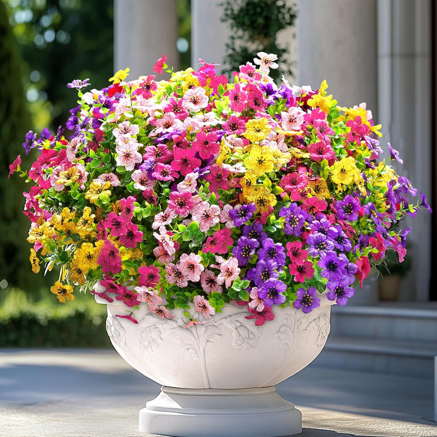 Artificial Flowers UV-Resistant Maintenance-Free Indoor & Outdoor