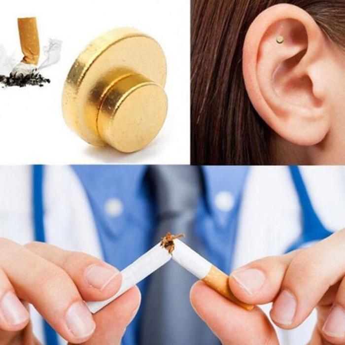 Auricular Magnetic Patches Nicotine-Free 24-Carat Gold-Plated Reusable