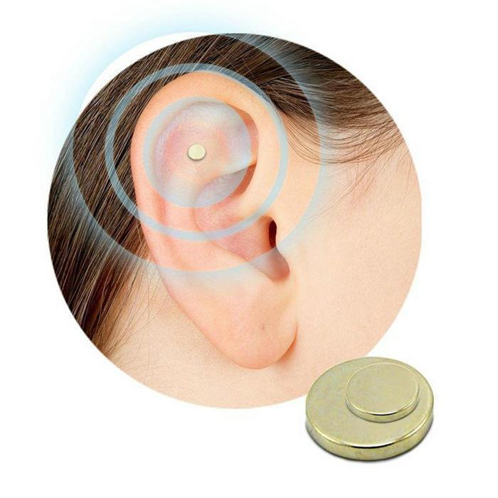 Auricular Magnetic Patches Nicotine-Free 24-Carat Gold-Plated Reusable