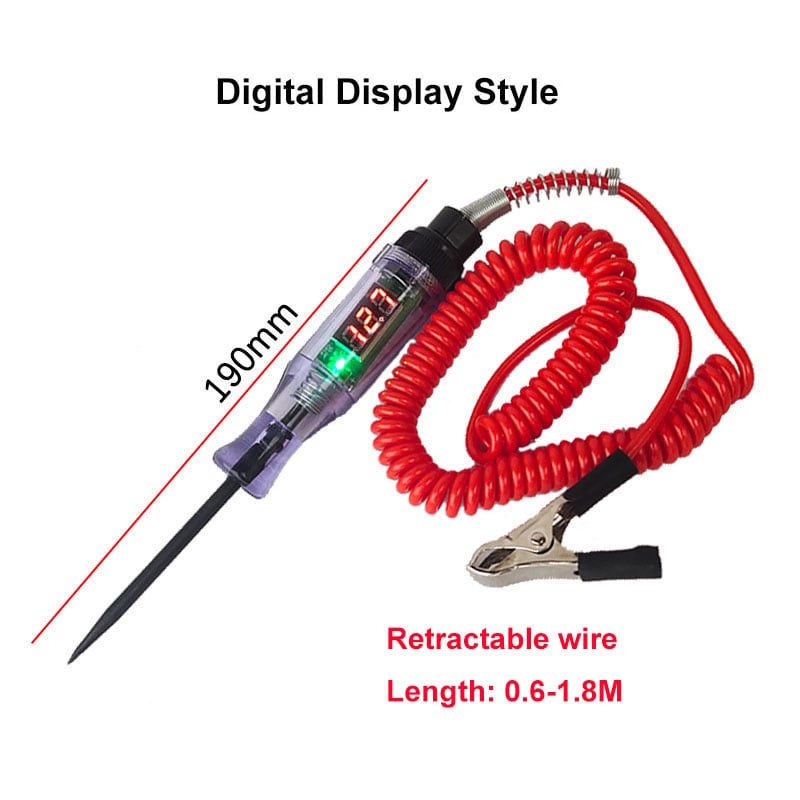 Automotive Circuit Tester Digital LCD Backlit 3-70V Range