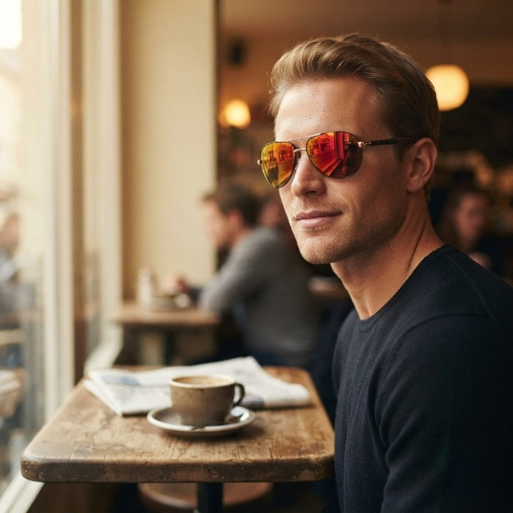 Aviator Sunglasses Polarized UV400 Aluminum Frame