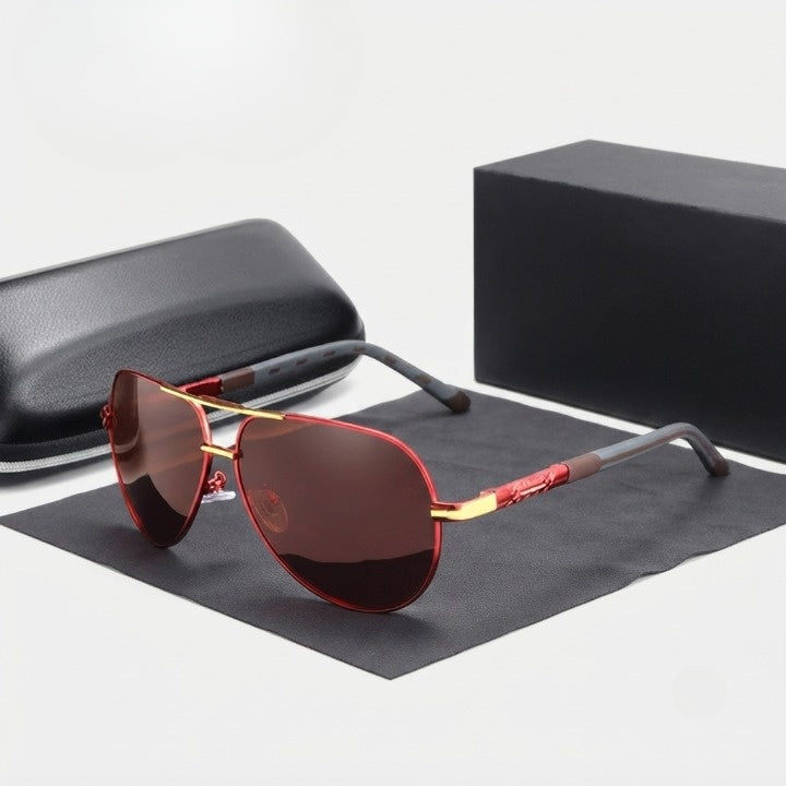 Aviator Sunglasses Polarized UV400 Aluminum Frame