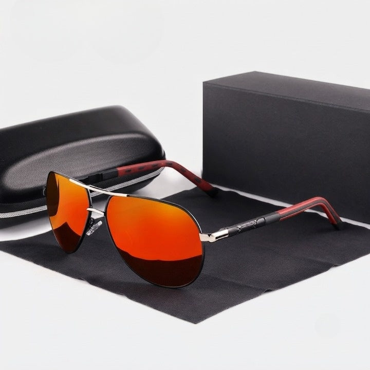 Aviator Sunglasses Polarized UV400 Aluminum Frame