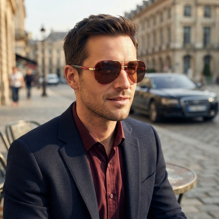 Aviator Sunglasses Polarized UV400 Scratch-Resistant