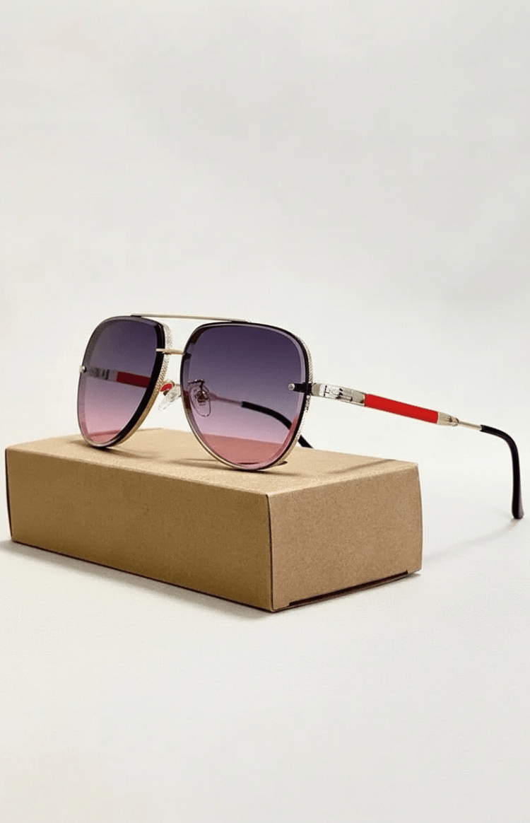 Aviator Sunglasses UV400 & Anti-Reflective Lightweight Frame