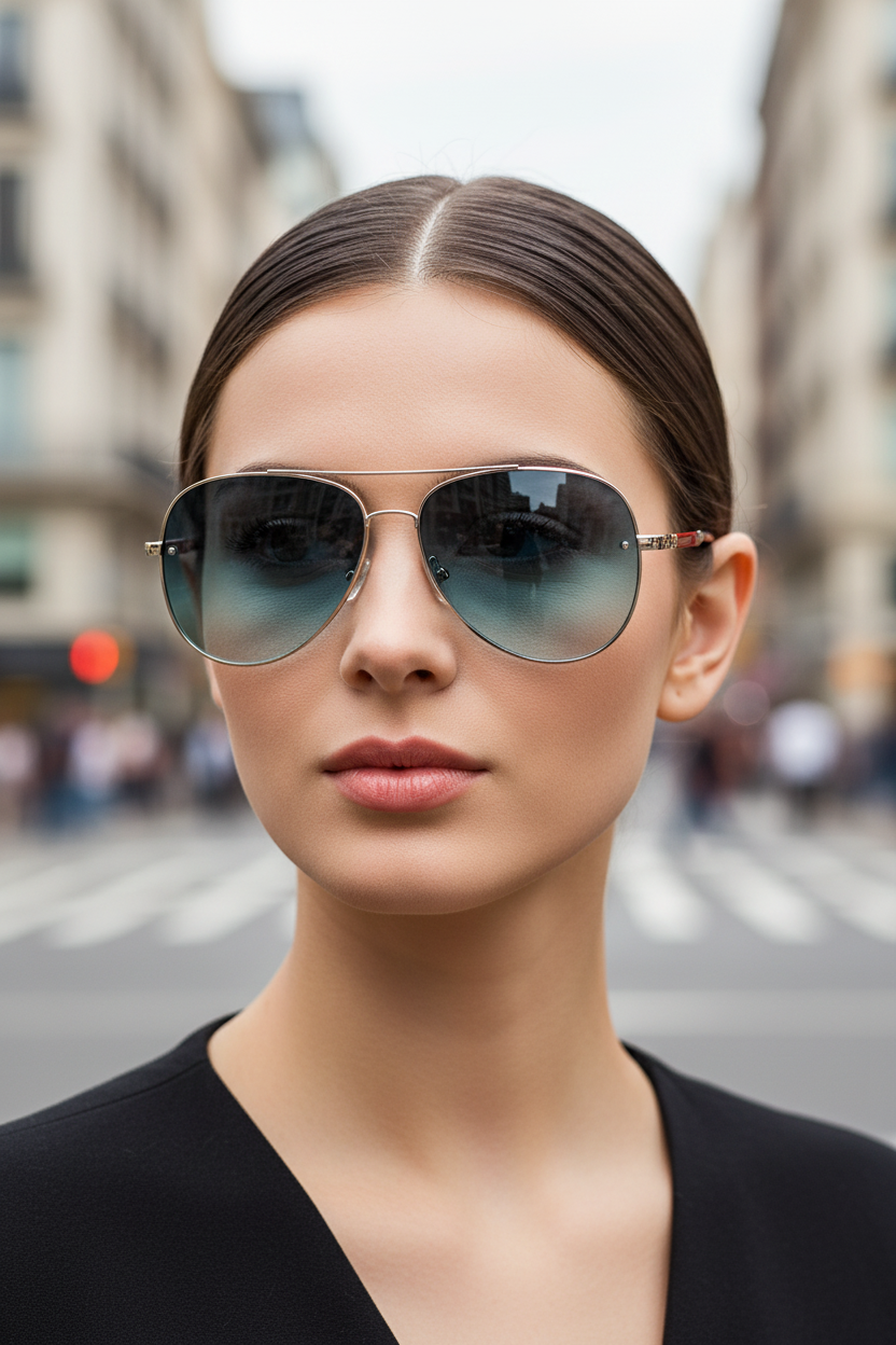 Aviator Sunglasses UV400 & Anti-Reflective Lightweight Frame