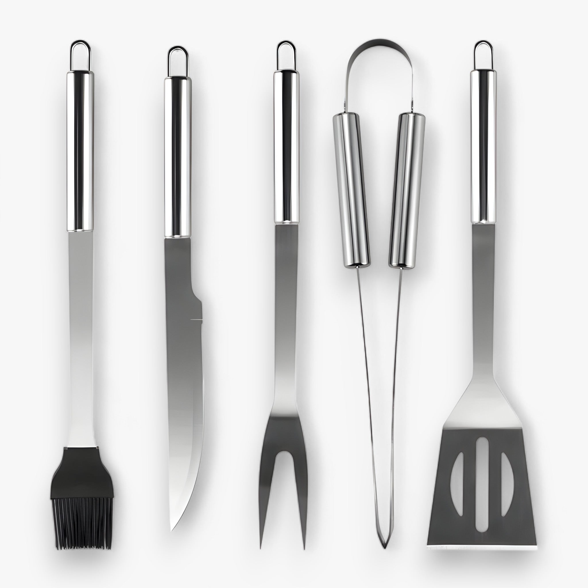 BBQ Tool Set Stainless Steel & Anti-Slip Handles