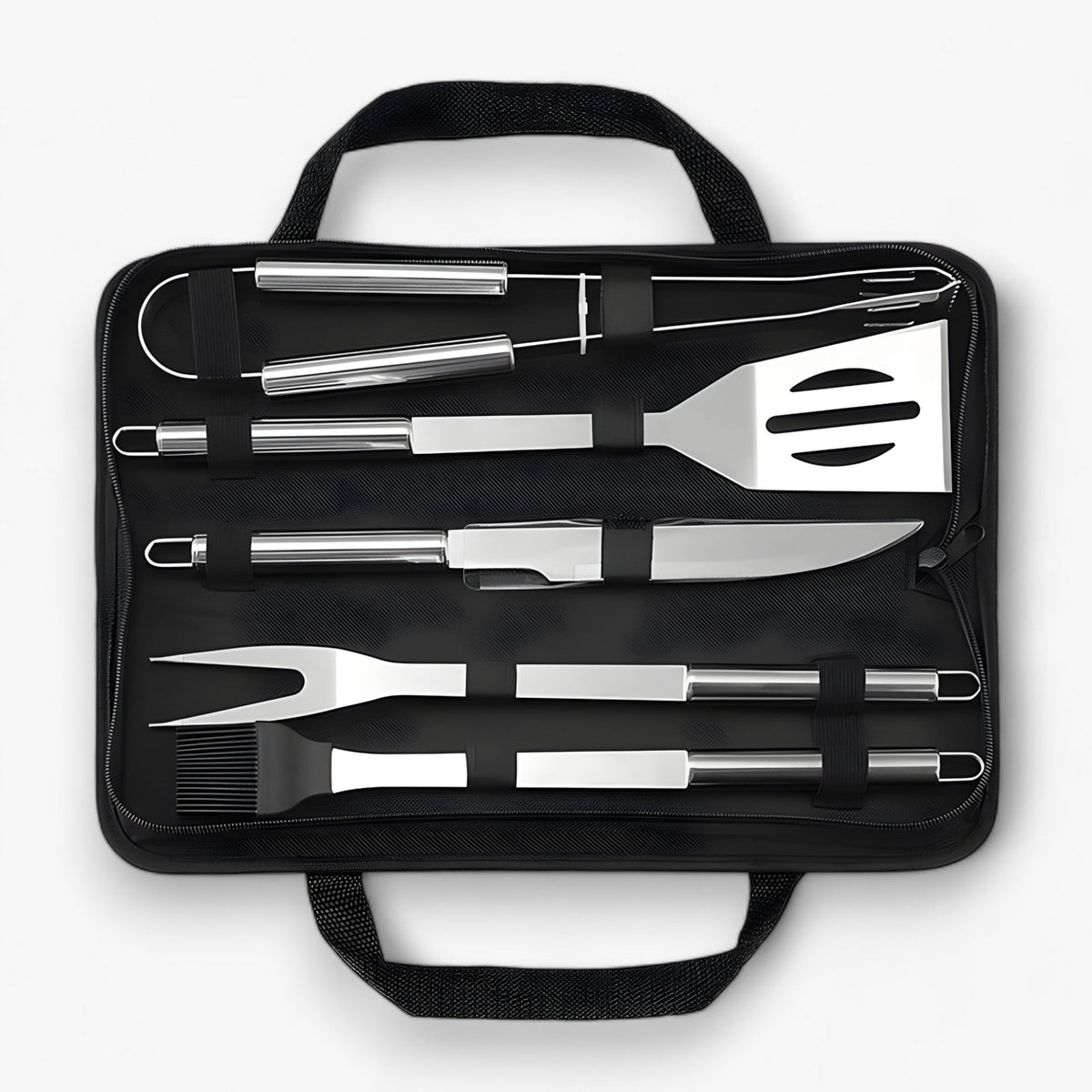 BBQ Tool Set Stainless Steel & Anti-Slip Handles