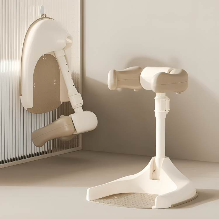 Baby Bath Seat Ergonomic Non-Slip Support & Foldable Quick-Drain