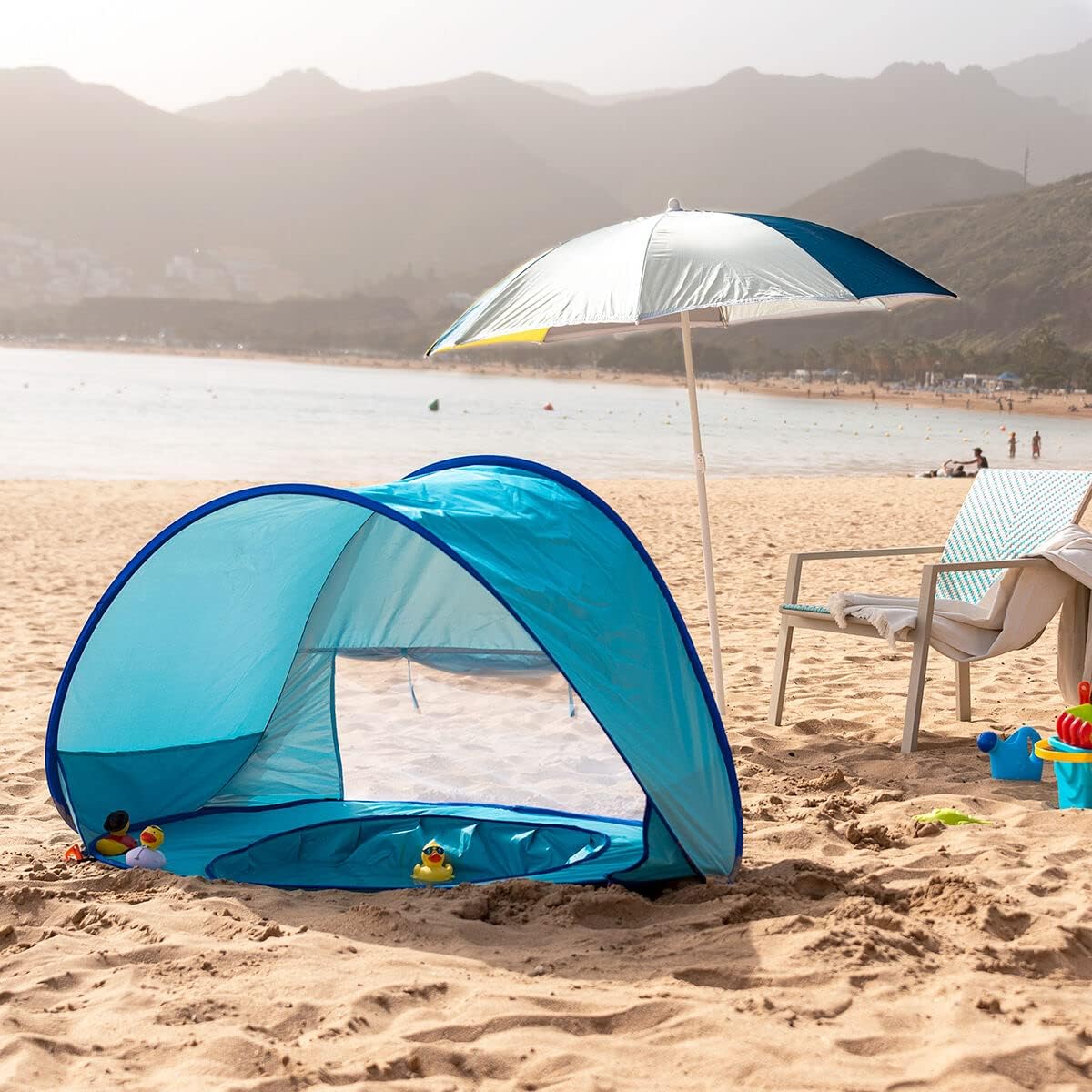Baby Beach Tent Pop-Up UPF 50 Built-In Pool